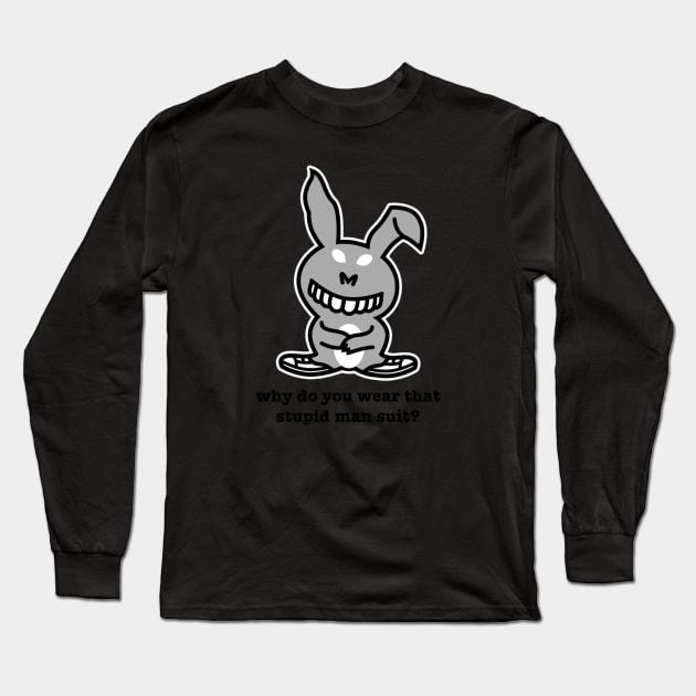 Frank the Happy Bunny Long Sleeve T-Shirt by famousafterdeath